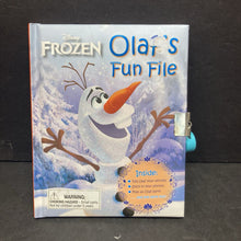 Load image into Gallery viewer, Olaf&#39;s Fun File (Disney Frozen) -hardcover activity
