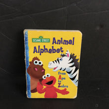 Load image into Gallery viewer, Sesame Street Animal Alphabet From Ape to Zebra (Kara McMahon) -character board
