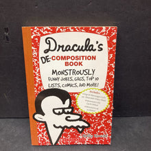 Load image into Gallery viewer, Dracula&#39;s De-Composition book: Monstrously Funny Jokes, Gags, Top 10 Lists, Comics, and More! (Holly Kowitt) -paperback humor
