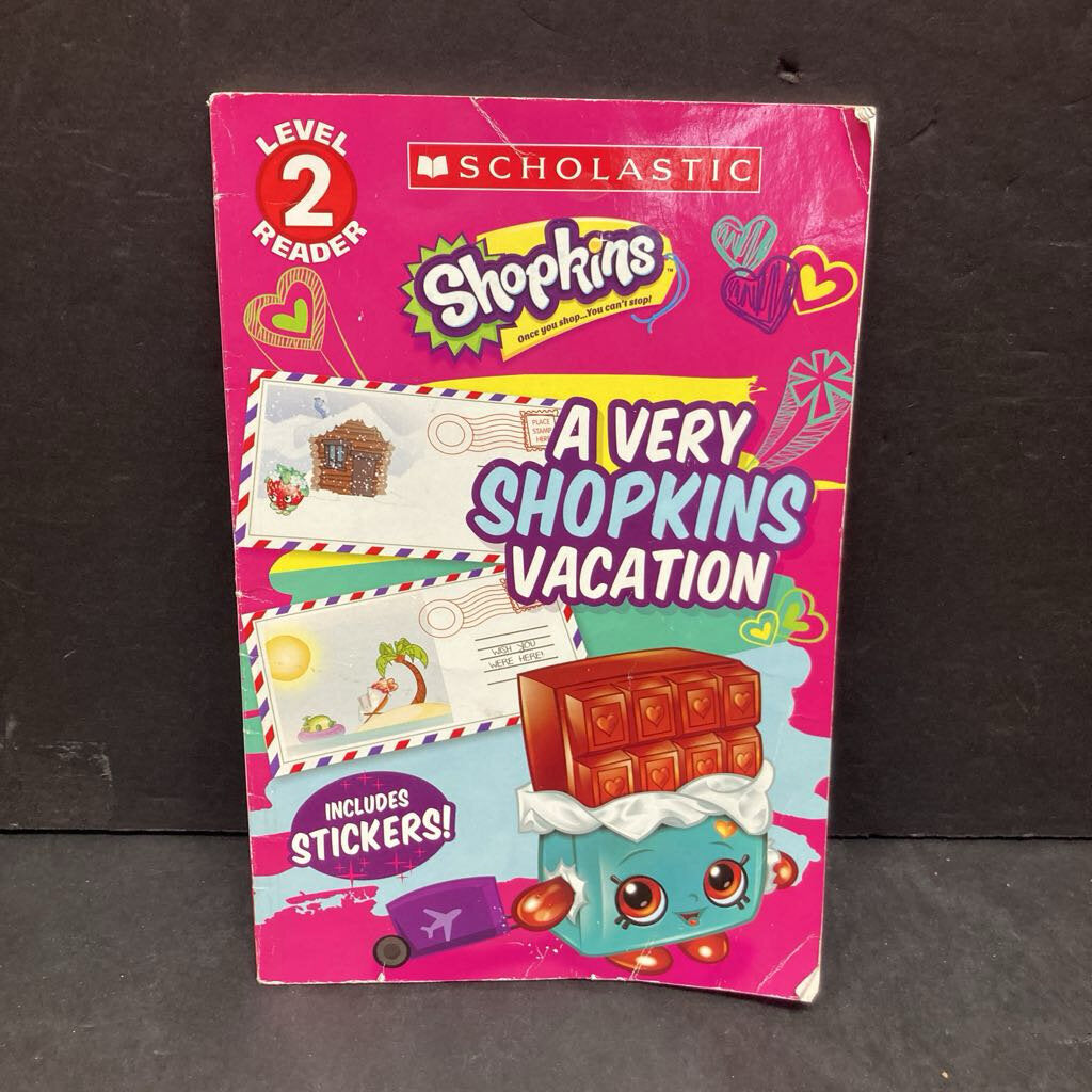 A Very Shopkins Vacation (Scholastic Level 2) -character reader