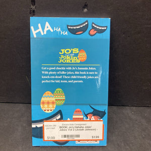 Jo's Hahaha Jokin' Jokes Vol 2 (Josiah Johnson) -paperback humor