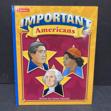 Load image into Gallery viewer, Important Americans (USA) (Notable Person) (Carina Sanchez) -paperback educational
