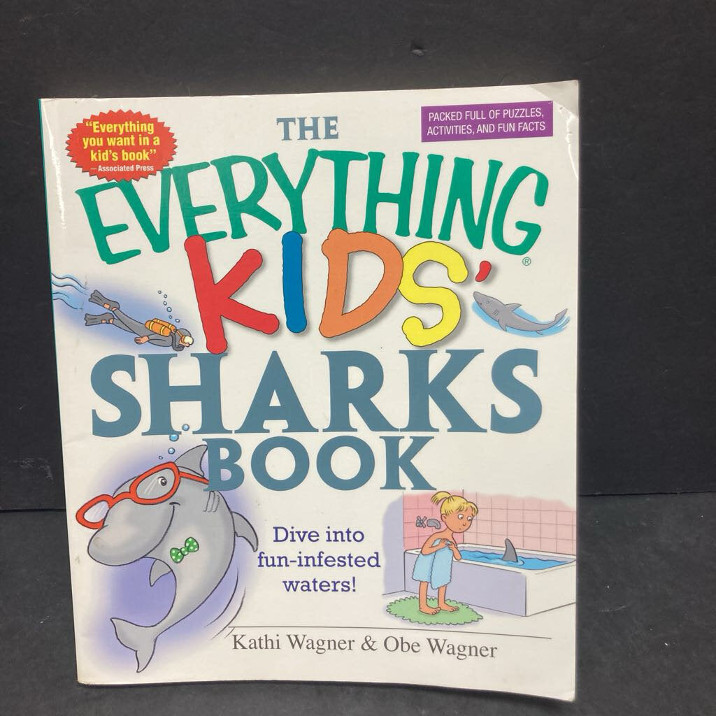 Everything Kids' Sharks Book (Kathi Wagner & Obe Wagner) -paperback educational