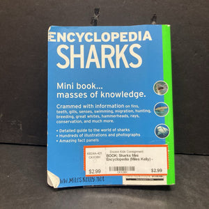Sharks Mini Encyclopedia (Miles Kelly) -paperback educational