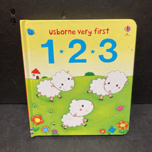 Load image into Gallery viewer, Very First 123 Board Book (Usborne) (Laura Hammonds) -board
