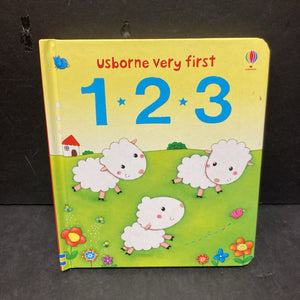 Very First 123 Board Book (Usborne) (Laura Hammonds) -board