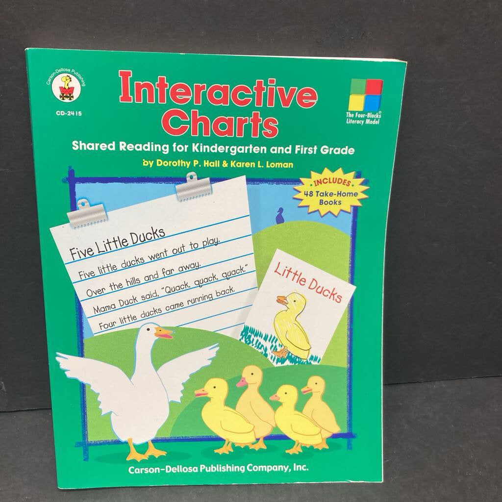 Interactive Charts: Shared Reading for Kindergarten and First Grade (Dorothy P. Hall & Karen L. Loman) -workbook