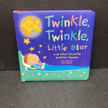 Load image into Gallery viewer, Twinkle, Twinkle Little Star and Other Favorite Bedtime Rhymes (Tiger Tales) -board
