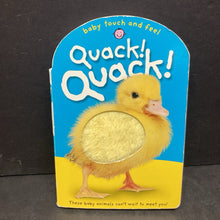Load image into Gallery viewer, Quack! Quack! (Roger Priddy) -touch &amp; feel board
