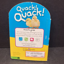 Load image into Gallery viewer, Quack! Quack! (Roger Priddy) -touch &amp; feel board
