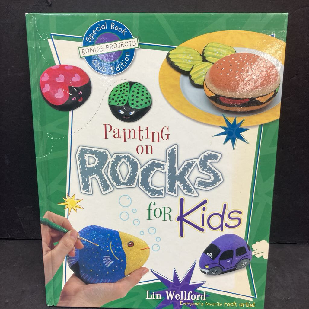 Painting On Rocks for Kids (Lin Wellford) -hardcover activity