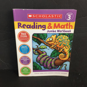 Scholastic Reading & Math Jumbo Workbook Grade 3 -workbook
