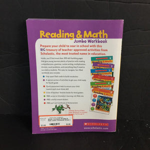 Scholastic Reading & Math Jumbo Workbook Grade 3 -workbook