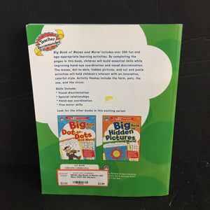Big Book of Mazes and More With 384 Stickers -paperback activity