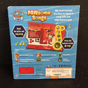 PAWsome Songs (Paw Patrol) -board character sound