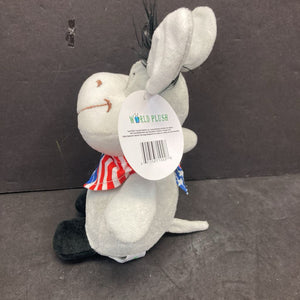 USA Donkey Plush (NEW) (World Plush)