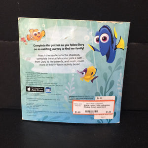 A Fin-Tastic Adventure (Finding Dory) -paperback character activity