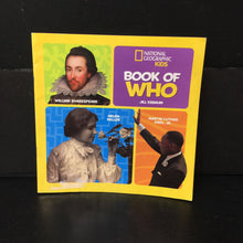 Load image into Gallery viewer, Book of Who (National Geographic Kids) (Jill Esbaum) (Notable Person) -paperback educational
