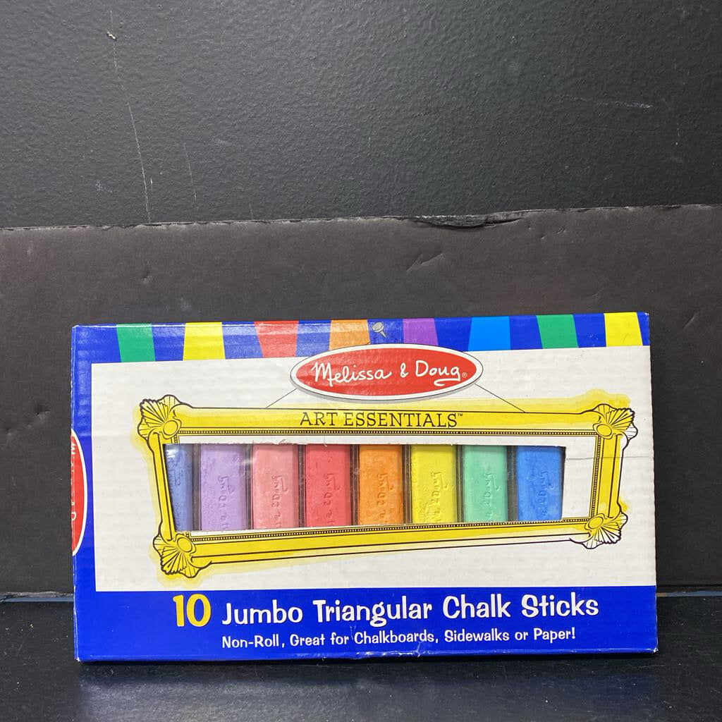 10pk Jumbo Triangular Chalk (NEW)