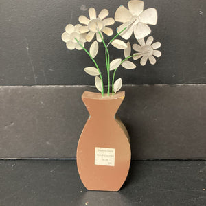 Polka Dot Wooden Flower Pot Decor