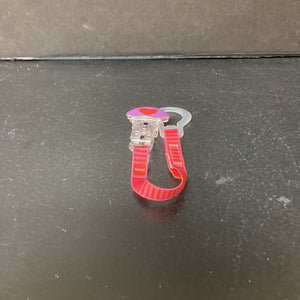 Striped Pacifier Clip