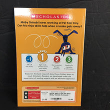 Load image into Gallery viewer, Ninja at the Pet Shop (Moby Shinobi) (Scholastic Reader Level 1) (Luke Flowers) -character reader
