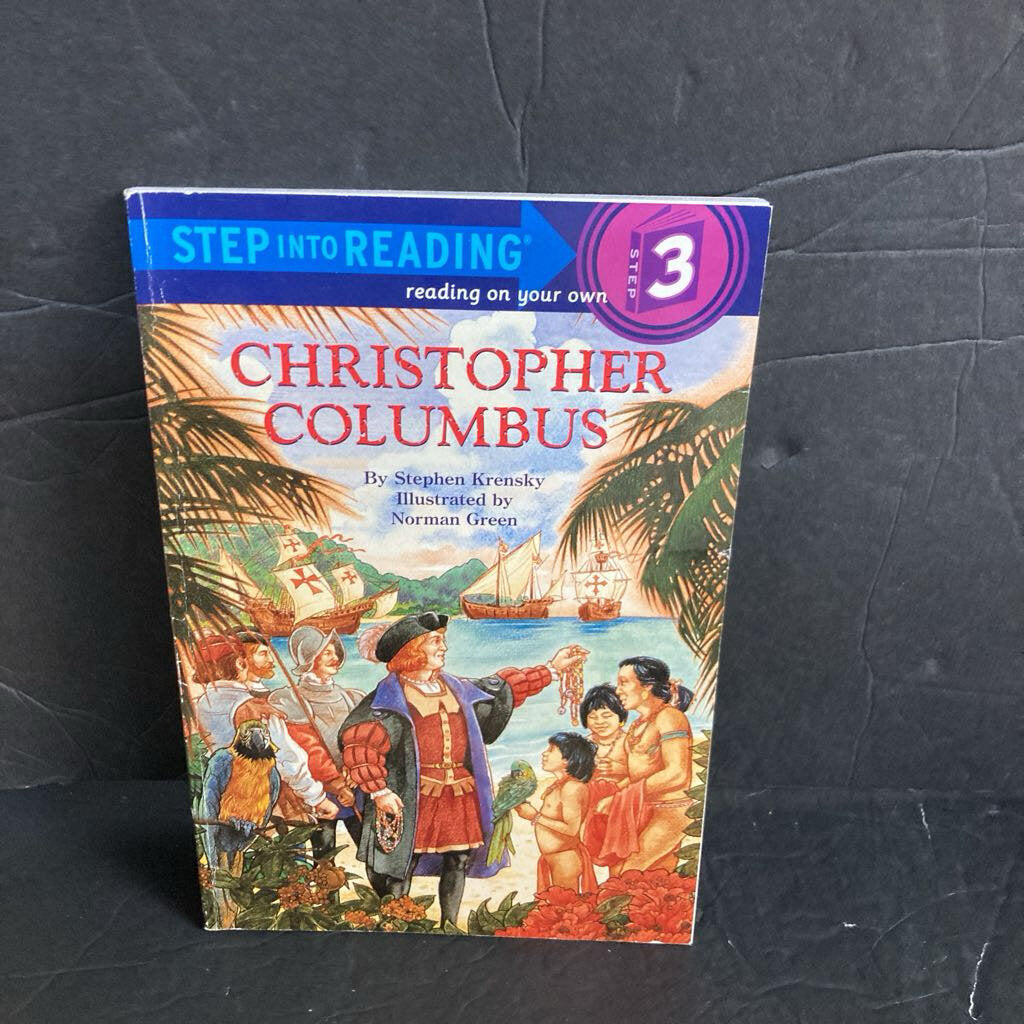 Christopher Columbus (Step Into Reading Level 3) (Stephen Krensky) (Notable Person) -educational reader