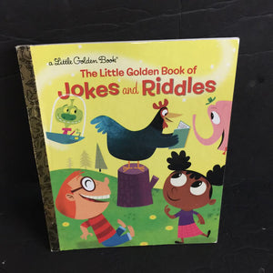 Book of Jokes and Riddles (Golden Book) (Peggy Brown) -hardcover