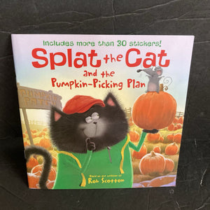 Splat the Cat and the Pumpkin-Picking Plan (Rob Scotton) -character paperback