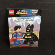Load image into Gallery viewer, Say Thank You (LEGO DC Comics Super Heroes) (Phonics Book 5) -character reader
