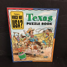 Load image into Gallery viewer, Texas Puzzle Book (Highlight&#39;s Which Way USA?) -paperback activity
