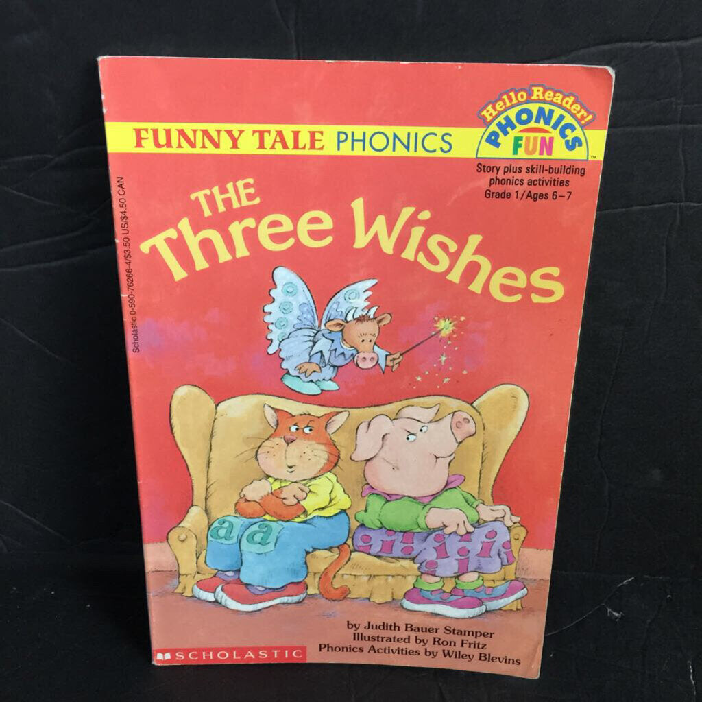 The Three Wishes (Hello Reader Phonics Fun Level 1) (Judith Bauer Stamper) -reader