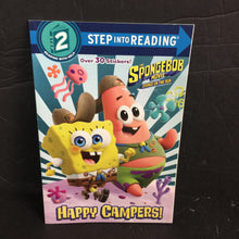 Load image into Gallery viewer, Happy Campers! (Spongebob Squarepants Movie: Sponge on the Run) (Step Into Reading Level 2) -character reader
