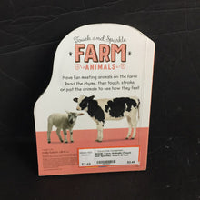 Load image into Gallery viewer, Farm Animals (Touch and Sparkle) -touch &amp; feel board
