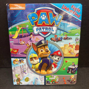 Paw Patrol -character board look & find