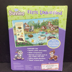 Disney Bunnies -look & find character board