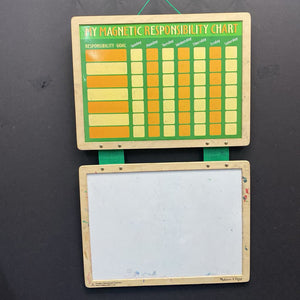 Wooden Magnetic Responsibility Chart