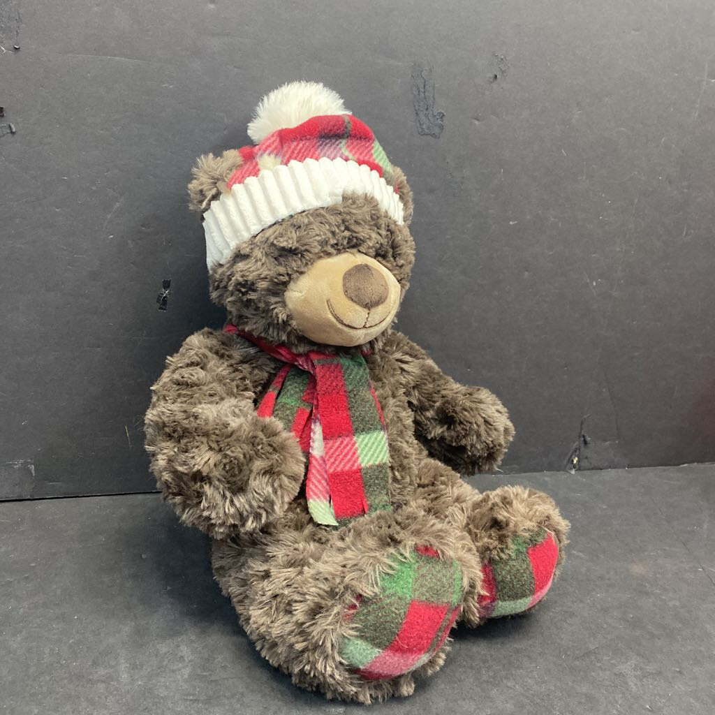 Bear in Hat & Scarf Plush (Gentle Treasures)