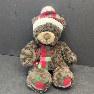Bear in Hat & Scarf Plush (Gentle Treasures)