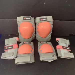 Bike/Bicycle Knee Pads, Elbow Pads, & Wrist Pads Set