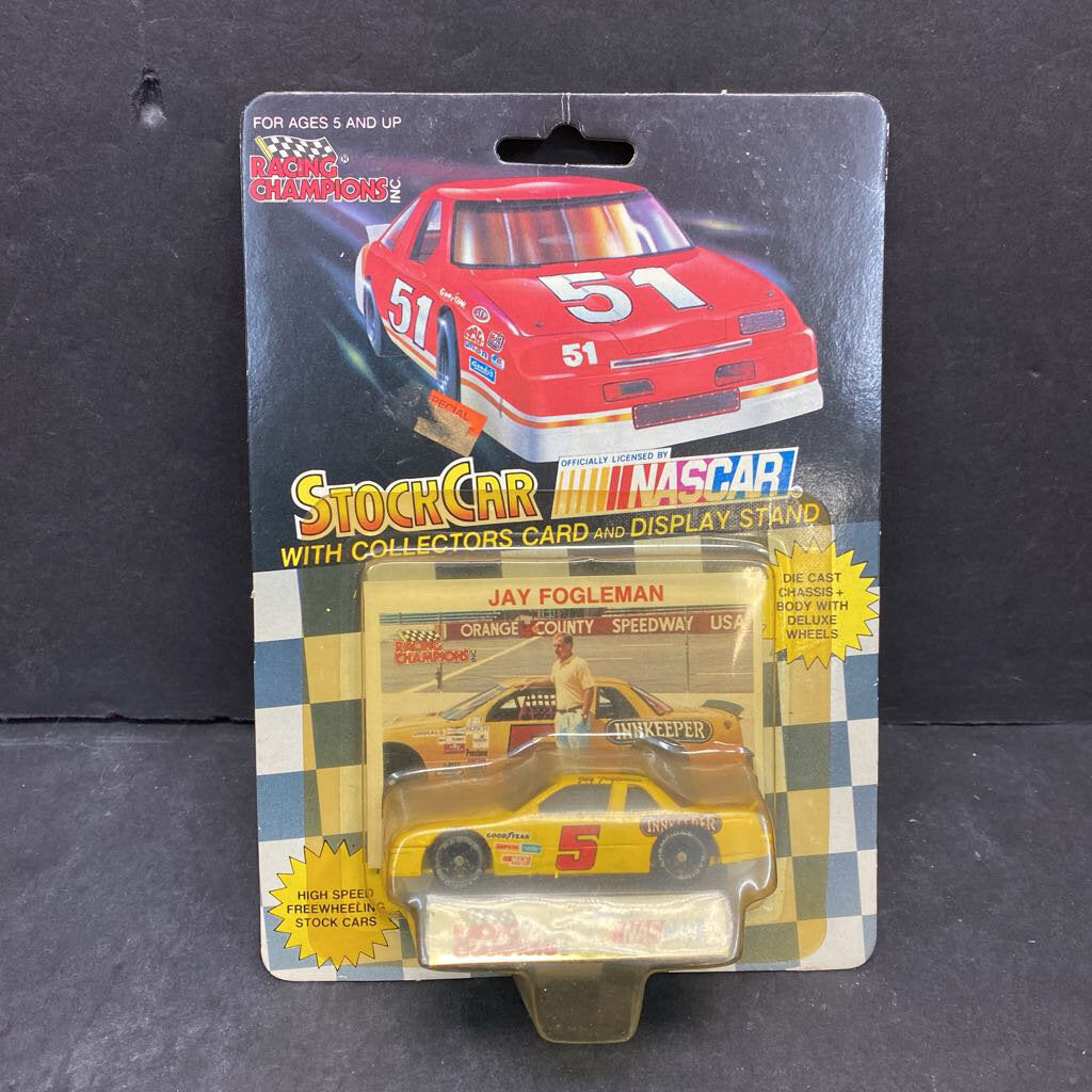Jay Fogleman #5 Innkeeper NASCAR Stock Car w/Collector Card & Display Stand (NEW)