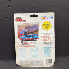 Load image into Gallery viewer, Geoff Bodine #15 MotorCraft NASCAR Stock Car w/Collector Card &amp; Display Stand (NEW)
