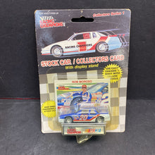 Load image into Gallery viewer, Rob Moroso #20 Crown NASCAR Stock Car w/Collector Card &amp; Display Stand (NEW)
