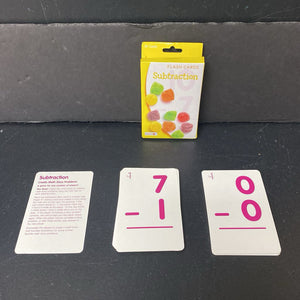 Subtraction Flash Cards