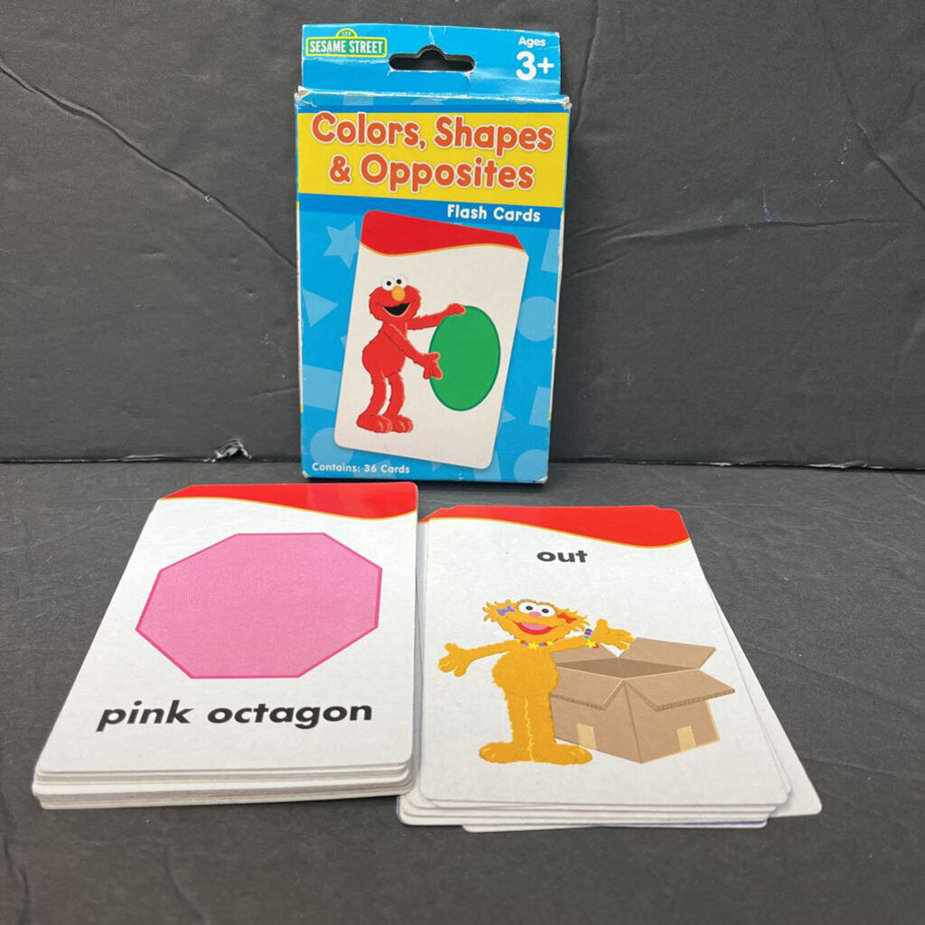 Colors, Shapes & Opposites Flash Cards