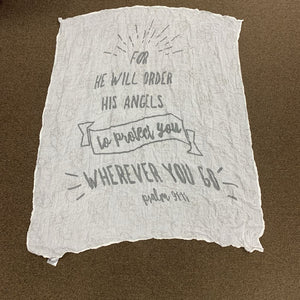 "For He Will..." Nursery Blanket (1neSquare)