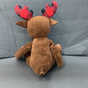 Plaid Moose Plush