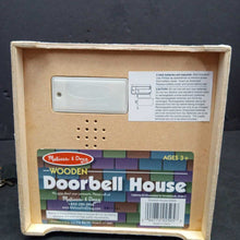 Load image into Gallery viewer, Take Along Wooden Doorbell House Battery Operated
