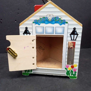 Take Along Wooden Doorbell House Battery Operated