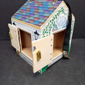 Take Along Wooden Doorbell House Battery Operated